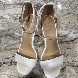 Naturalizer Women's White Heeled Sandals
